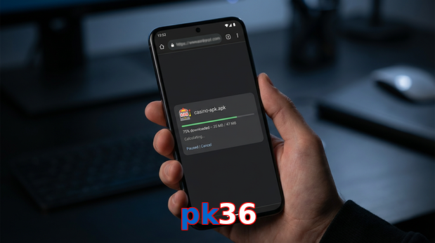 Main screen of Pk36 apk page for PK players
