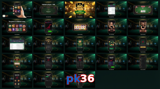 Main screen of Pk36 bet page for PK players